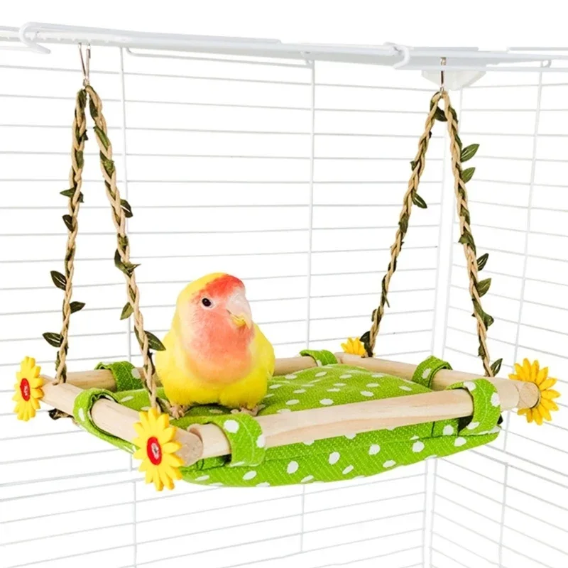 Pet Hanging Hammock Warm Nest Bed Parrot House Removable Washable Bird Cage Perch For Parrot Hamster Lovebird