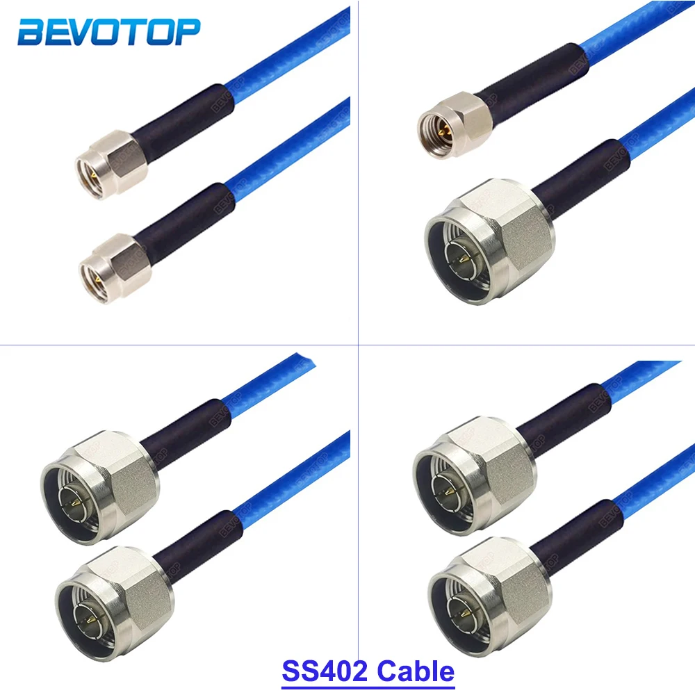 SS402 Cable SMA Male to SMA Male/N Male Connector High Frequency Low Loss SS-402 DC-18Ghz Test Cable RF Coaxial Pigtail Jumper