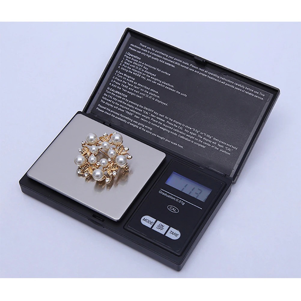 

Electronic 500G/0.1G Digital Jewelry Compact Lcd Backlight Portable Precision Balance For Mailing Medicinal Materials