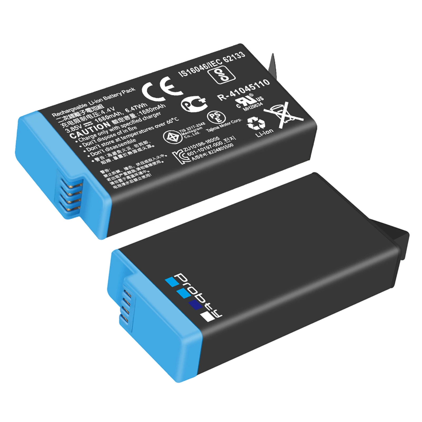 1680-mAh-Akku für GoPro Max, wiederaufladbarer Lithium-Akku, 360-Grad-Panorama-Actionkamera, Akku-Zubehör, nicht für MAX 2.