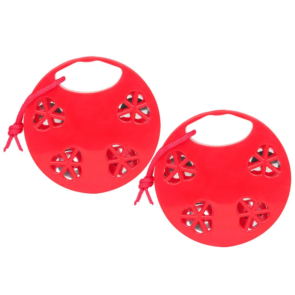 Tambor de sino de flor portátil, 2 peças, pandeiro infantil, instrumento musical de percussão para educação precoce, desenvolvimento de ritmo, criança