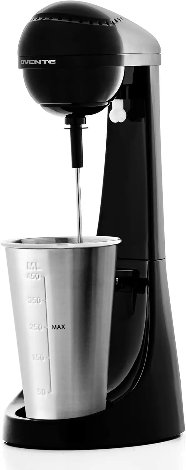 Classic Milkshake Maker Machine with 2 Speed Setting, Safety Lock & 15.2 Ounce Stainless Steel Mixing Cup & Rod