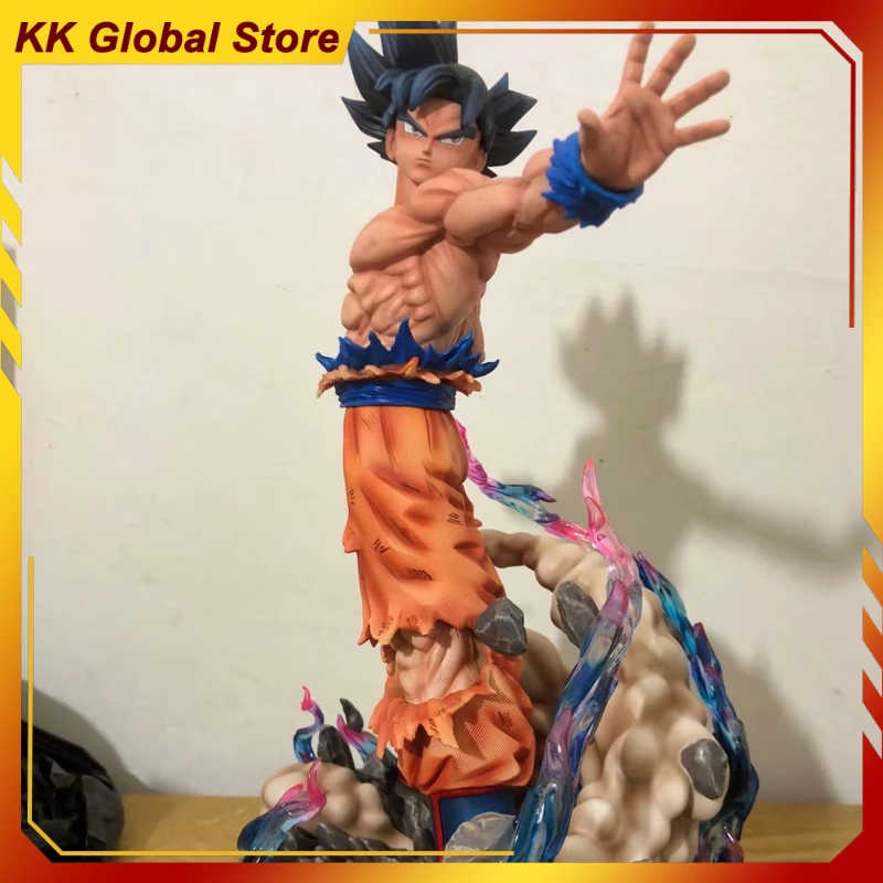 

35 см новый Dragon Ball аниме фигурка Сон Гоку периметр модель из смолы с тремя головками сменные украшения рождественские подарки игрушка