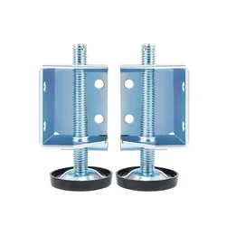 4PCS Wardrobe Adjustable Foot Platform Foot Level Adjustment Support leg Furniture Sidev Mounted Foot Pad Screw Hardware