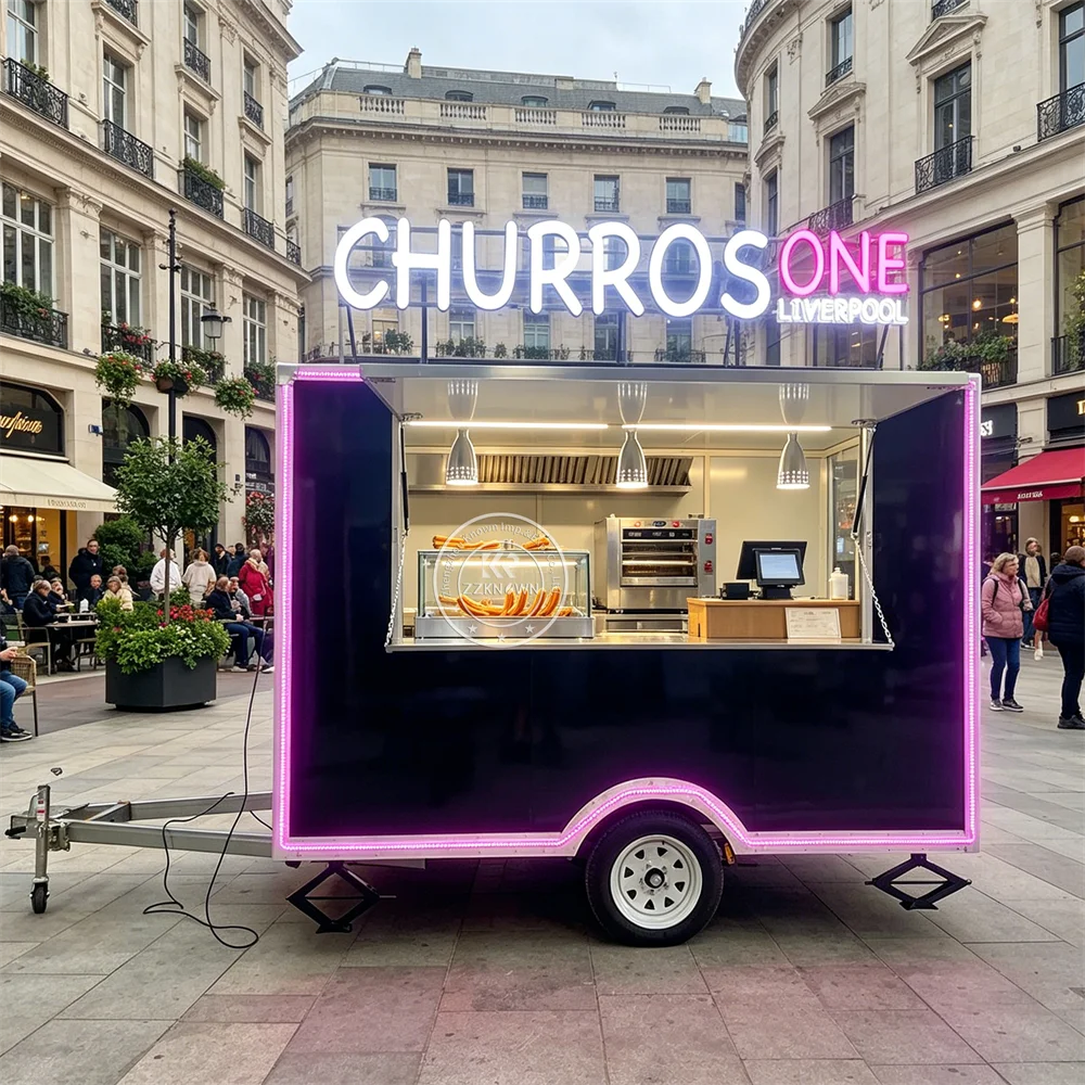 

Concession Trailer Custom Logo Pizza Snack Food Truck Pizza Snack Food Trailer With Kitchen Equipment