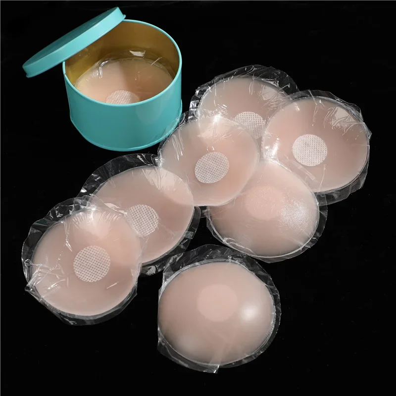 Reusable Women Breast Petals Lift Nipple Cover Invisible Petal Adhesive Strapless Backless Stick on Bra Silicone Breast Stickers