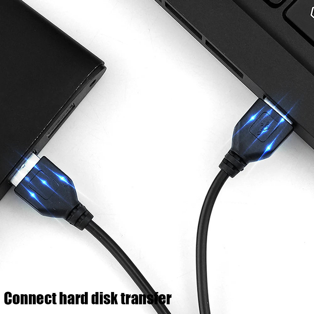 1m Podwójny przedłużacz USB 2.0 USB A męski do męskiego Złącze adaptera Przedłużacz Szybki transfer danych Linia synchronizacji danych