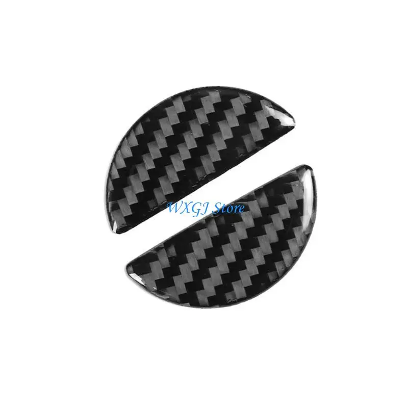 

37JE Interior Decorative Accessories Carbon Fiber Stickers Handbrake Stickers for 500