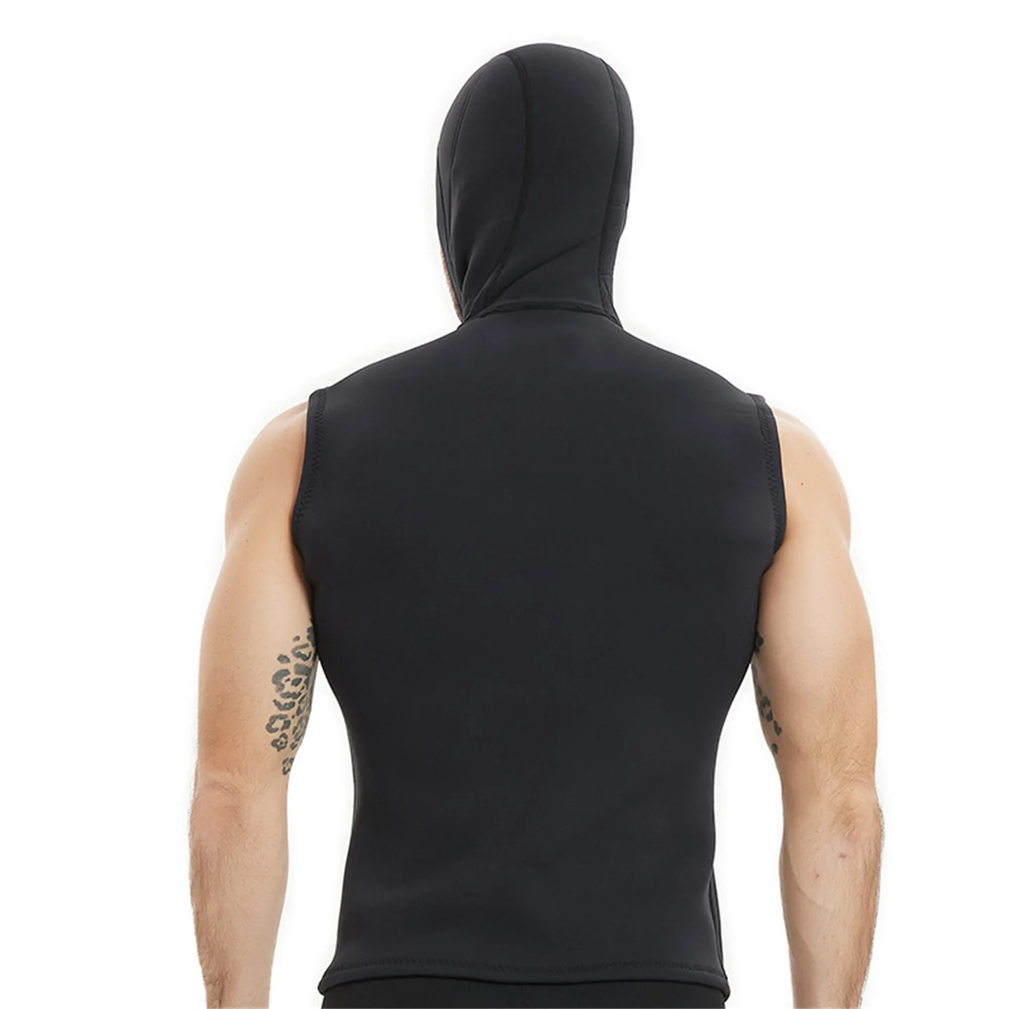 3mm Neoprene Hooded Diving Vest Men Snorkeling Tank Top Sleeveless Wetsuit Spearfishing Surfing Sailing Motorboat Waistcoat
