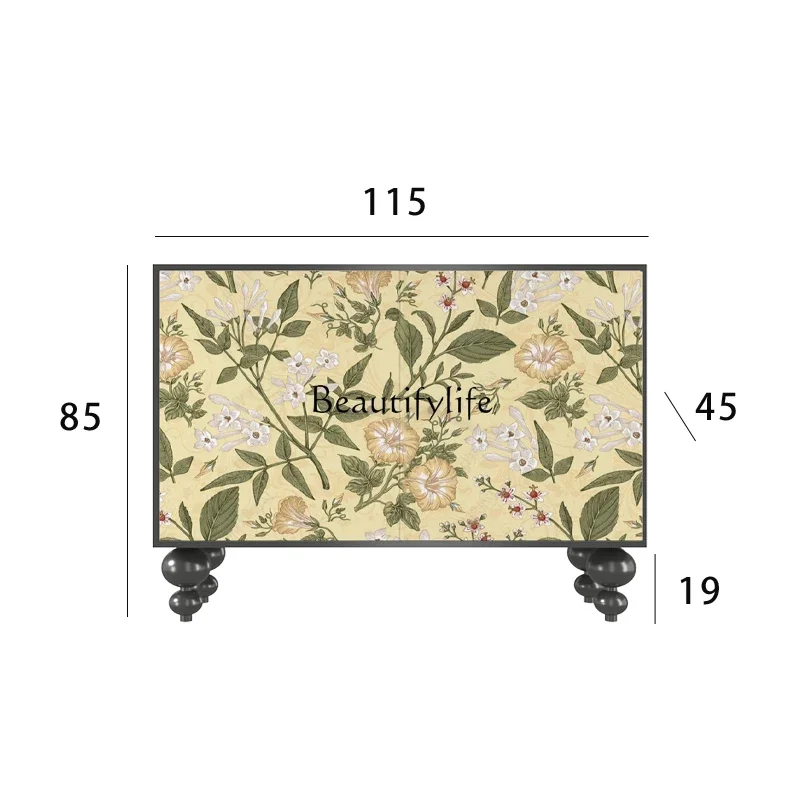 

0 Modern simple entrance entrance household living room locker dining room solid wood dining side cabinet