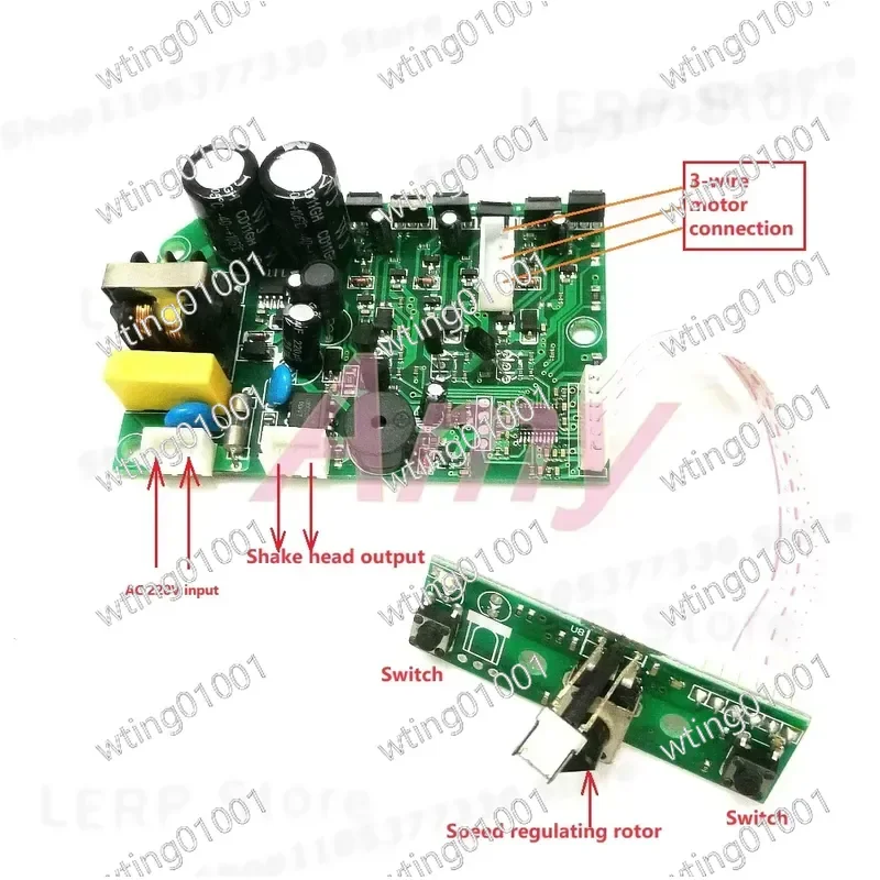 for Brushless DC Controller 220V Three Phase Speed Regulation Board Electronic Commutation Module for DIY Engineering
