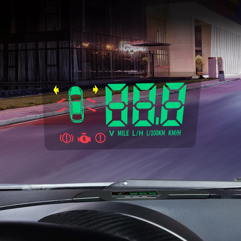 HUD head-up display for automobile central control instrument panelmaterial: plasticNo need to lower your head to see key inform