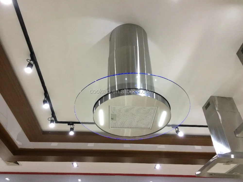 Stainless Steel Round Island Chimney Range Hood