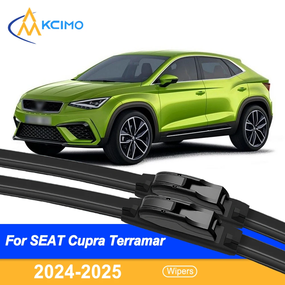 

For SEAT Cupra Terramar 2024-2025 Silicone Car Wiper Blades - All Weather Silent Windshield Wipers, Quick Release Clip
