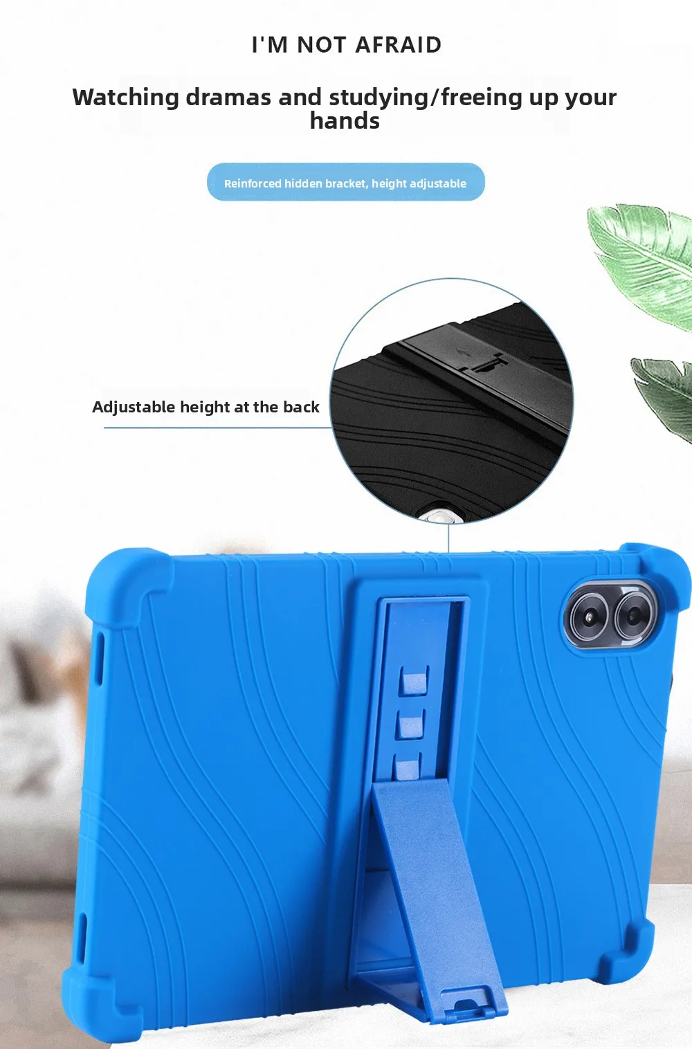 Stoßfeste TPU-Hülle für UMIDIGI G1/G2 10.1, Vollständiger Schutz mit Ständer, in Mehreren Farben – Detail 3