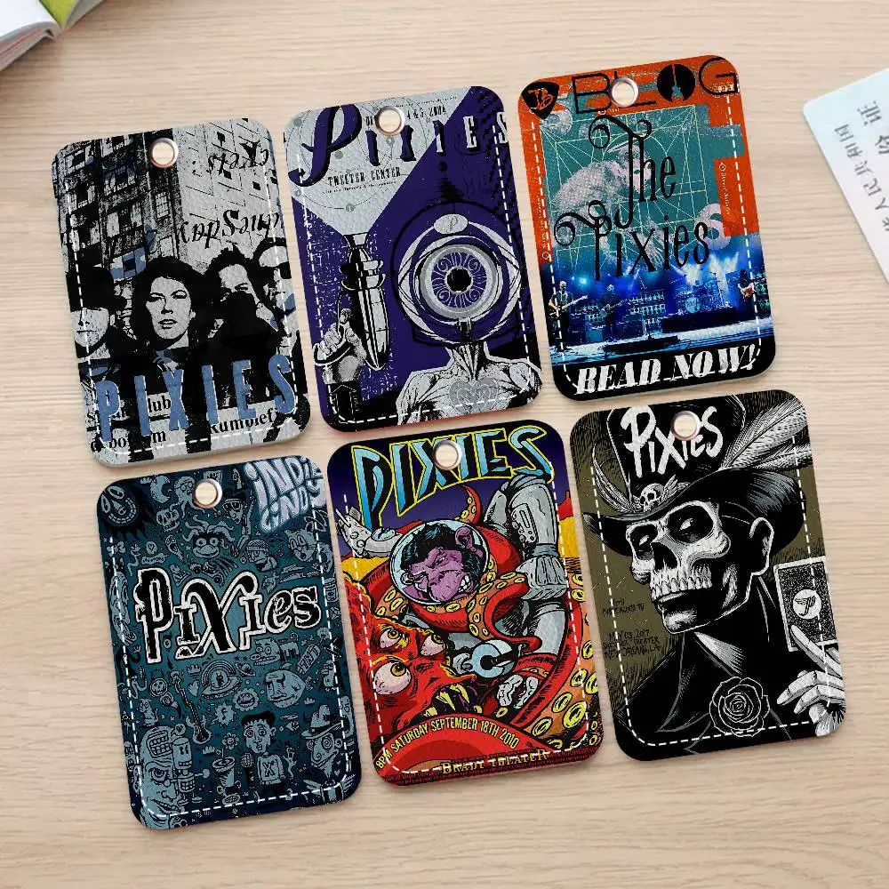 Rock Band P-Pixies Doolittle Access & Meal Card Holder Keychain Credit ID Bank Card Protective Case Keychain Pendant Fashion