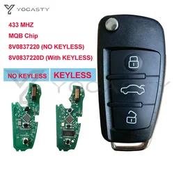 YOCASTY-llave inteligente MQB 48 Chip 434MHZ para AUDI A3 S3, 2012, 2013, 2014, 2015, 2016, 2017, 2019, 8v083720d 8V0837220