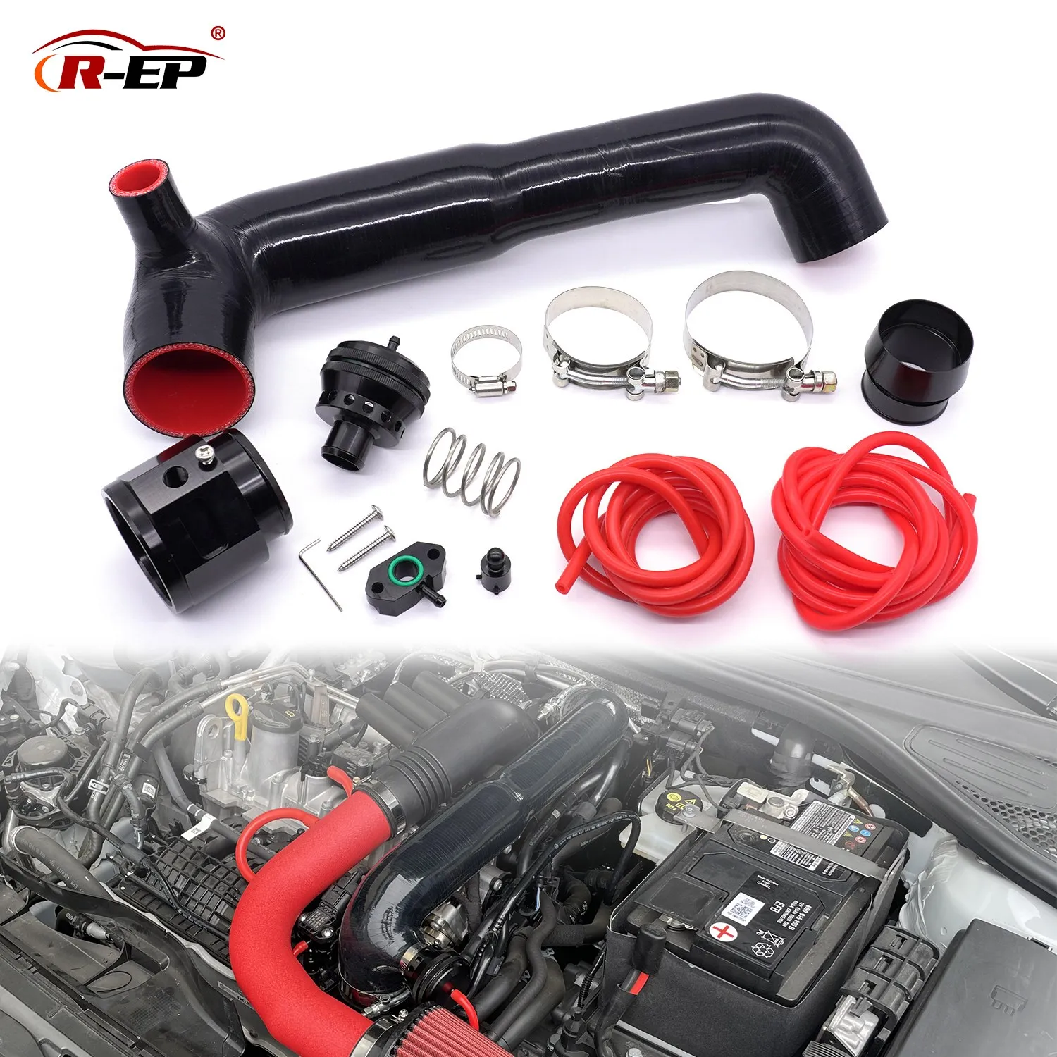 Samochód Turbo zawór zrzutowy cios zestaw pasuje do EA211 silnik Audi A3 A1 Q2 Q3 Golf MK7 1.4 1.2 TSI Leon Ibiza Octavia Jetta Scirocco