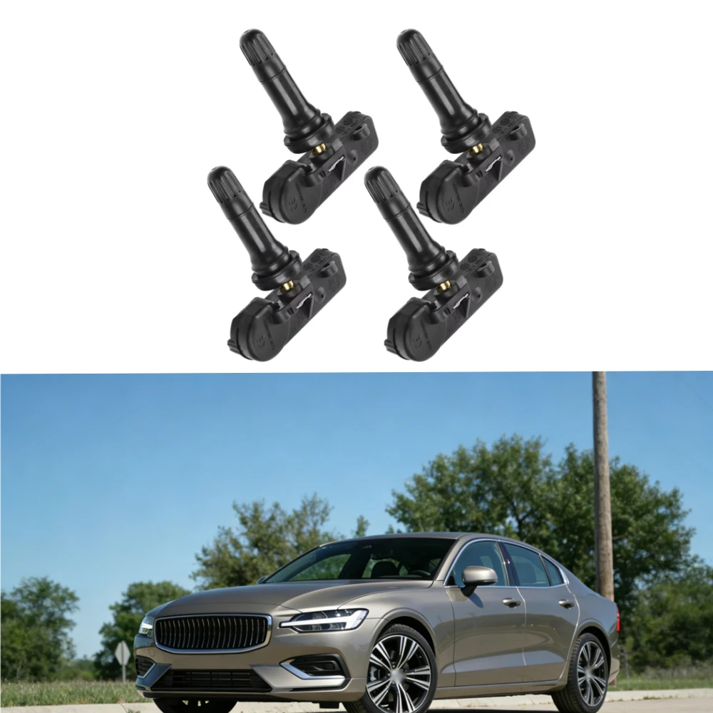 

Комплект из 4 датчиков системы контроля давления в шинах (TPMS) для Volvo S60, L5, S80, V70, XC70, XC90 (номера деталей: 31200923, 307489910, TPM149A, 30748991)