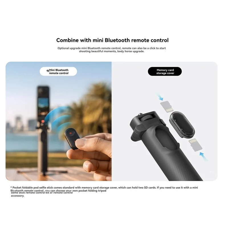

【Buy It-Now!】For Insta360 X4 Pocket Foldable Selfie Stick For Enhanced Photography And Videography Compact And Portable Design A