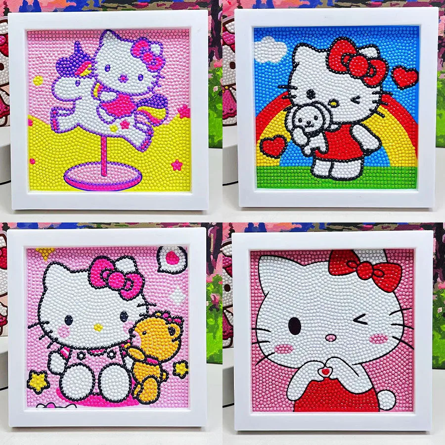 

Keeppley&Sanrio Hello Kitty Crystal Diamond Decorative Painting 5D DIY Cross Embroidery Kit Birthday Gift Desktop Art Painting