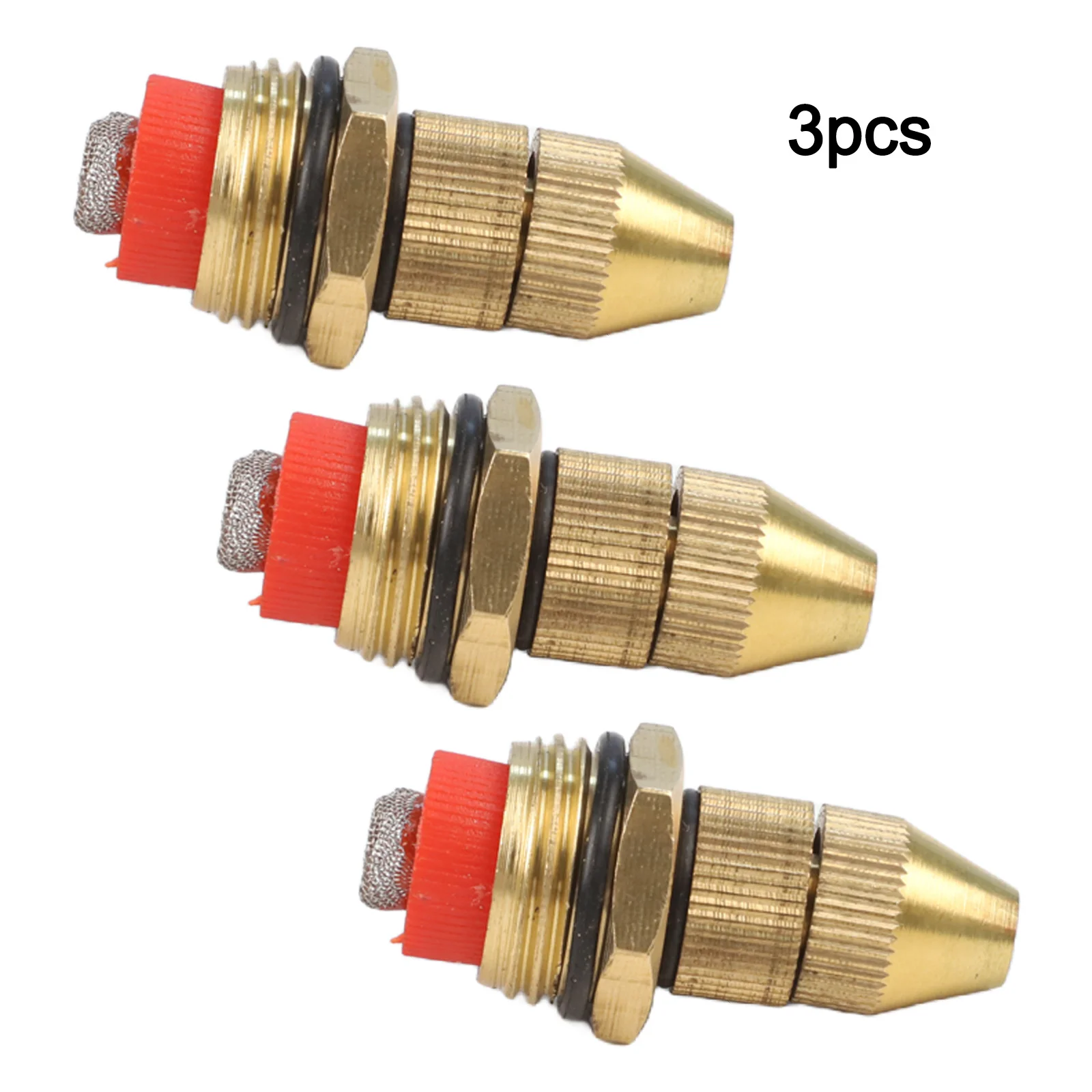 3pcs easy to clean for mist spray nozzles 12 inch brass design for gardens and agriculture with adjustable coverage features