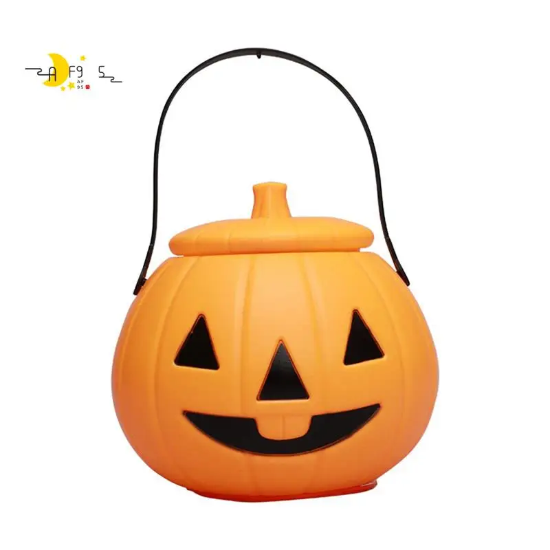 

AF95-Хэллоуин Тыква Фонарь Детский Портативный Тыквенный Фонарь Хэллоуин Портативное Ведро Тыквы Дети