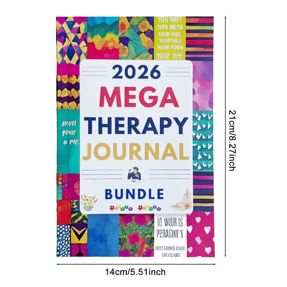 Notebook with Unique Design 2026 Therapy Journal for Mental Wellness Trauma Recovery Guide Notebook Mindfulness for Adults