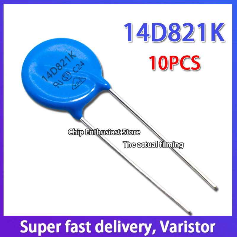 Varistor de 10 piezas 14D391K 391KD14, Varistor en línea, diámetro 14MM DIP-2 390V