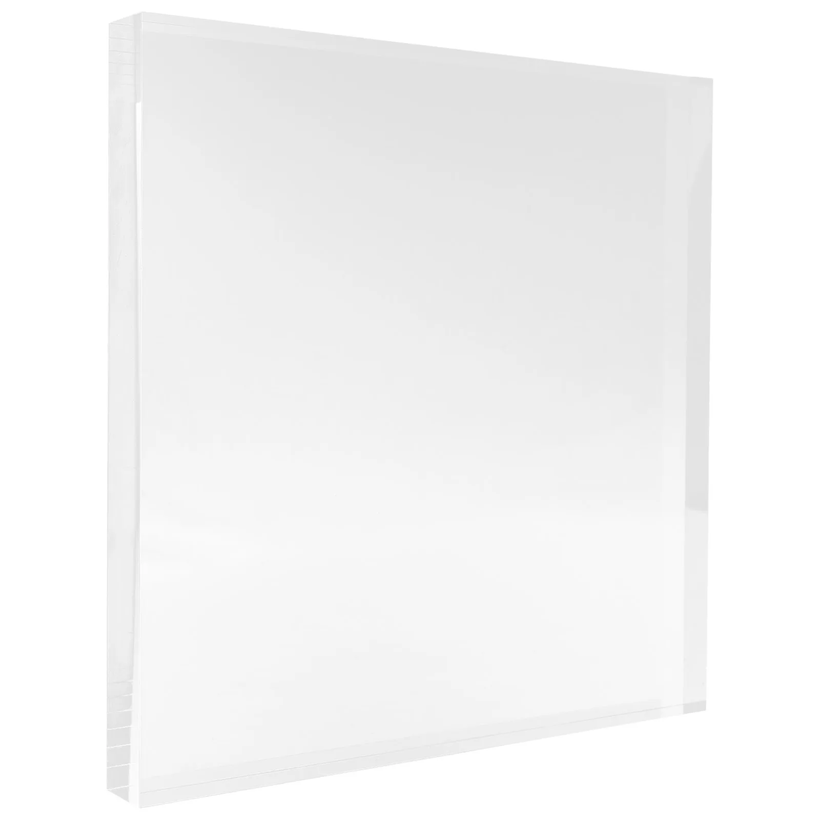 Acrylic Display Base Clear Square Craft Jewelry Holder Stand Desktop Organizer Home Decor Display Stand