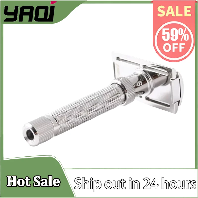 YAQI Ultima Stainless Steel Adjustable Mens Safety Razor  - for Precision Shaving, Barber-Luxury Grooming Essentials