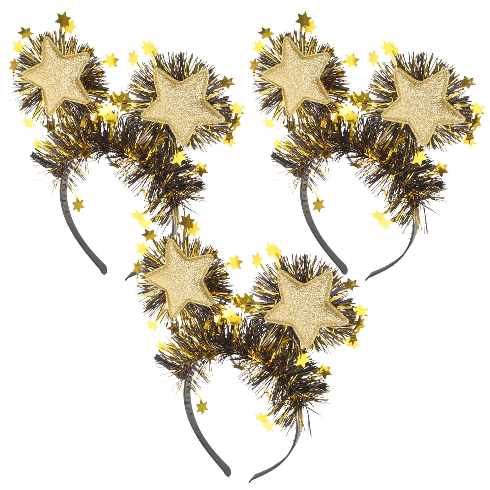 Abaodam 3 قطعة 2025 سنة جديدة سعيدة Headbands الشعر الأطواق عشية حفلة عطلة غطاء الرأس للنساء الفتيات مهرجان الاحتفال الإكسسوارات #5