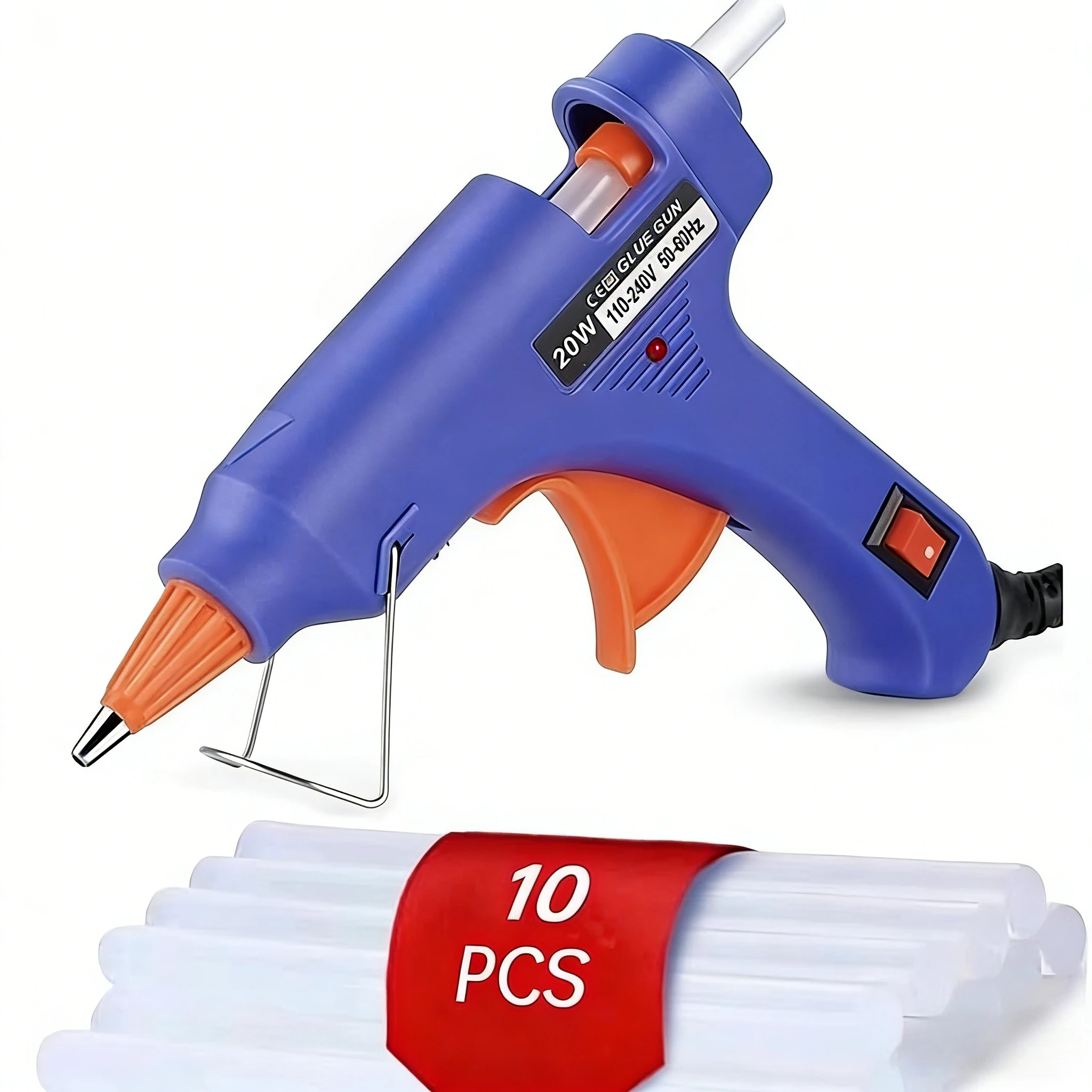 

Силиконовый термоклеевой пистолет с клеевыми стержнями 7 мм, идеально подходит для творчества, школьных поделок, быстрого ремонта дома, инструмент для ремонта.