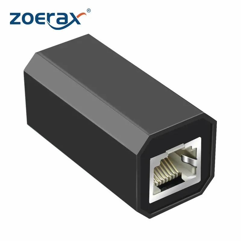 ZoeRax RJ45 Connector Ethernet Extension Cable for Cat7 Cat 6 Cat5e Network Extender Adapter for Ethernet Cable Female