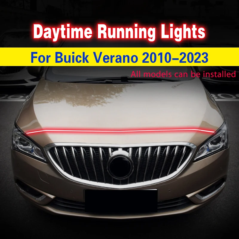 

LED Lights Strip Universal Decorative Atmosphere Lamps Ambient Lights For Buick Verano 2010-2023 Car Daytime Running Lights DRL