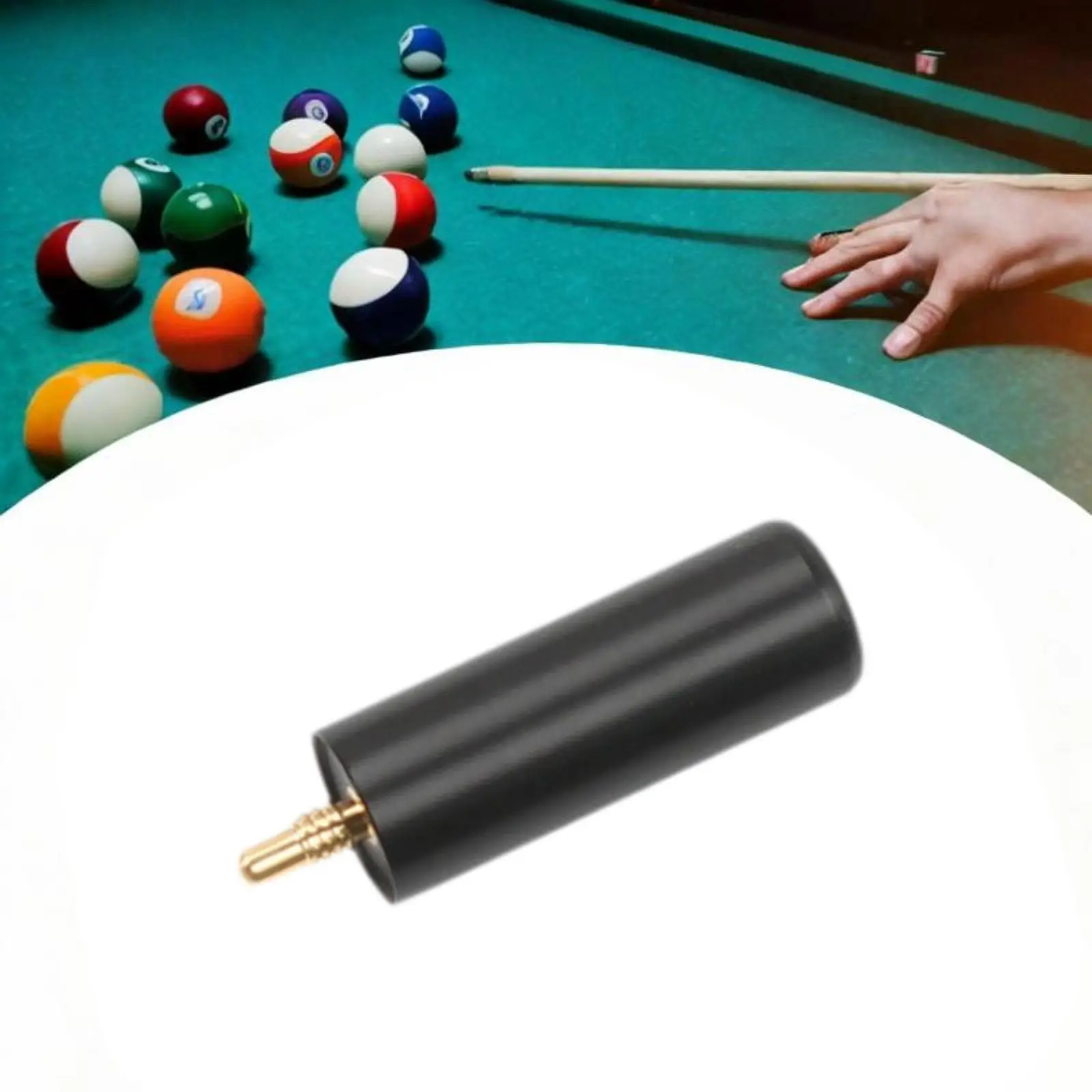 Pool Cue Extender Parts Tool Cue End Lengthener for Athlete Adults Beginners