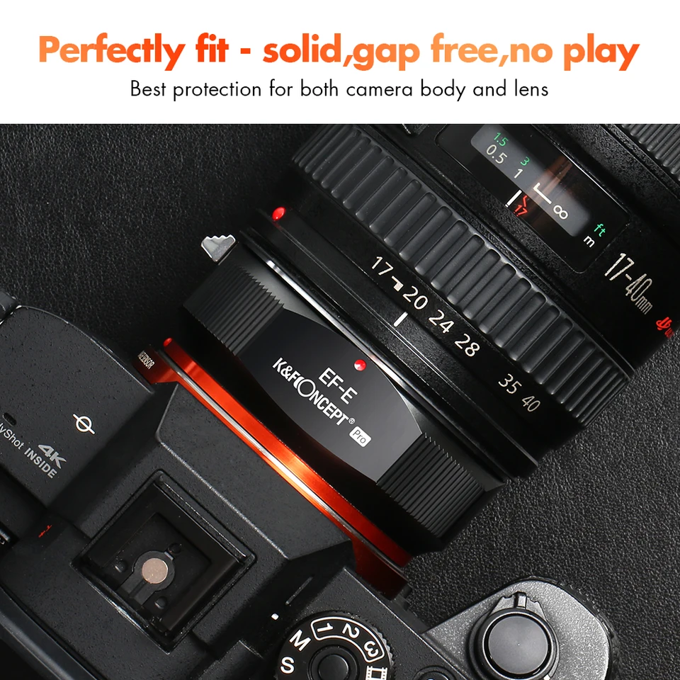 SONY ミラーレス アルファE マントカメラに CanonEF レンズアダプター