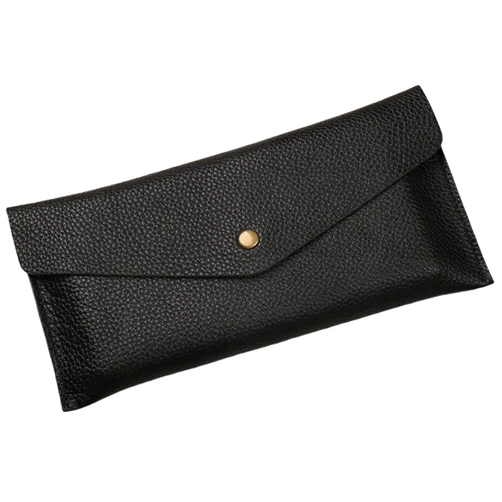 New Soft Leather Wallet Large Capacity PU Leather Coin Purse One-piece Card Holder for Cash Storage