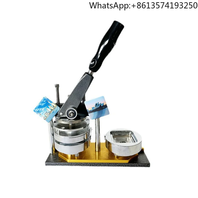50mm Square Automatic Manual Grade New Refrigerator Magnet Machine for Magnetic Badge Application Production