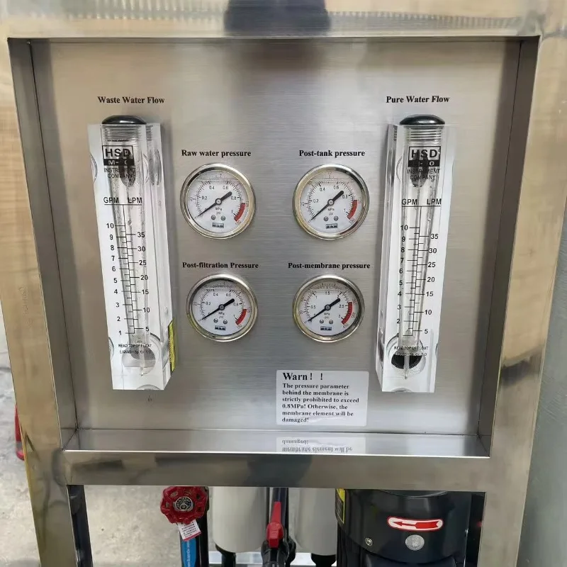 Industrial SS304 RO Water Treatment Plant With 3-Stage Pre-filtration (Sand, Carbon, Resin), Automatic Control System