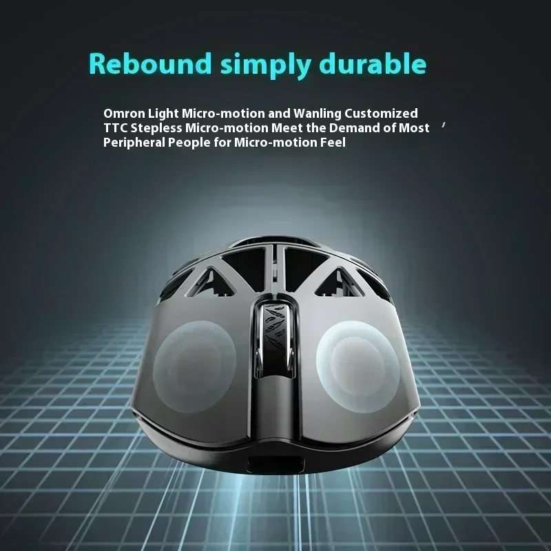Wanling WLmouse Beast X Max Mouse Tri Mode Ergonomics Paw3950 Bluetooth Wireless Gaming Mouse Pc Gamer Accessory Custom Gift