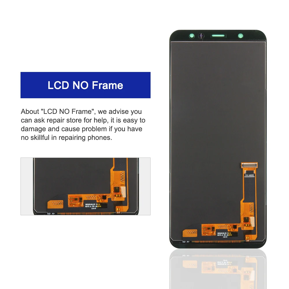 Display AMOLED da 6.0 "per Samsung Galaxy A6 Plus 2018 Display LCD Touch Screen Digitizer Assembly per Samsung A6 + Schermo LCD