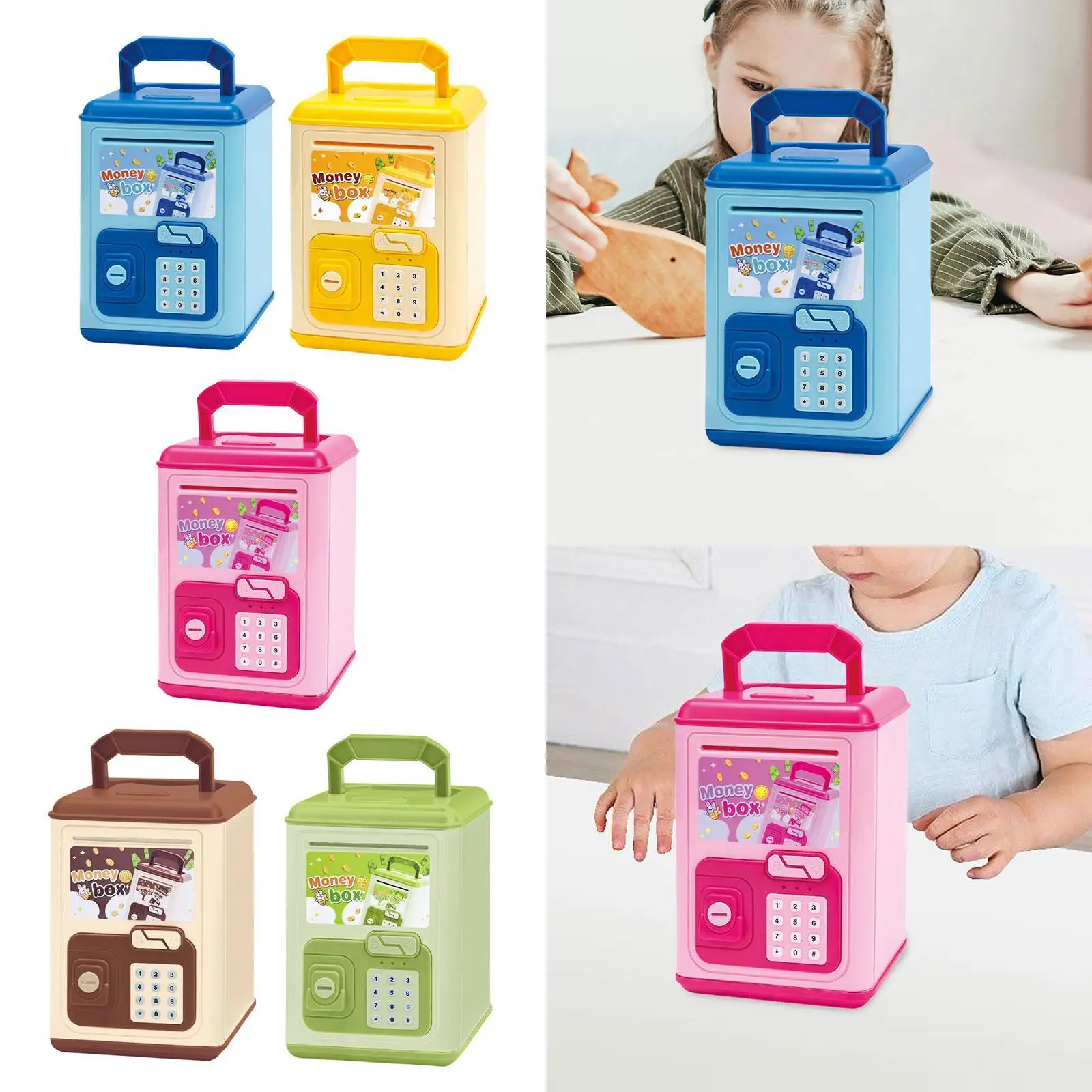 Piggy Bank for Kids Multifunctional for Children Home Decoration Accessories Lightweight Birthday Gift Money Box Educational Toy