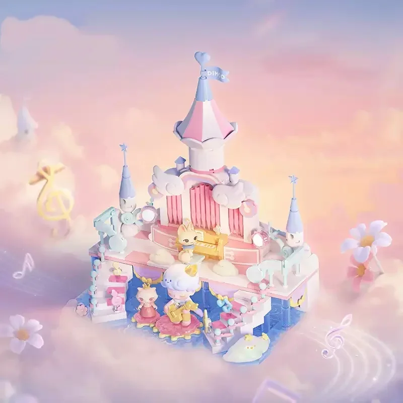 

DIMOO Dream Melody Series, строительные блоки, слепая коробка, сумка для догадок, оригинальные игрушки, кукла, милые аниме-фигурки, украшения, подарок