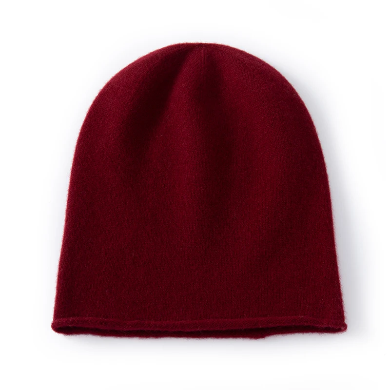 Simple Classic Pure 100% Wool Knitted Curling Heap Beanie Hat for Women and Men Male and Female High Quality for Autumn Winte, image 10