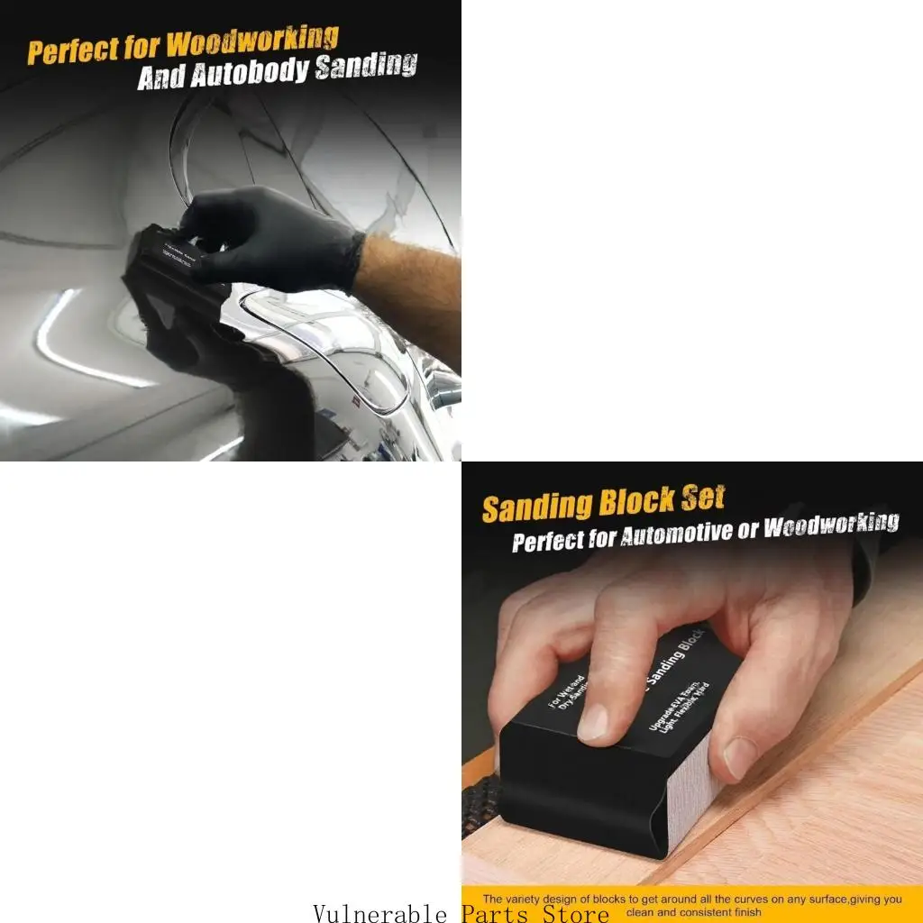 

D0UC 7pcs eva Sanding Blocks Dry Использование пены EVA для деревянных металлических настенных проектов