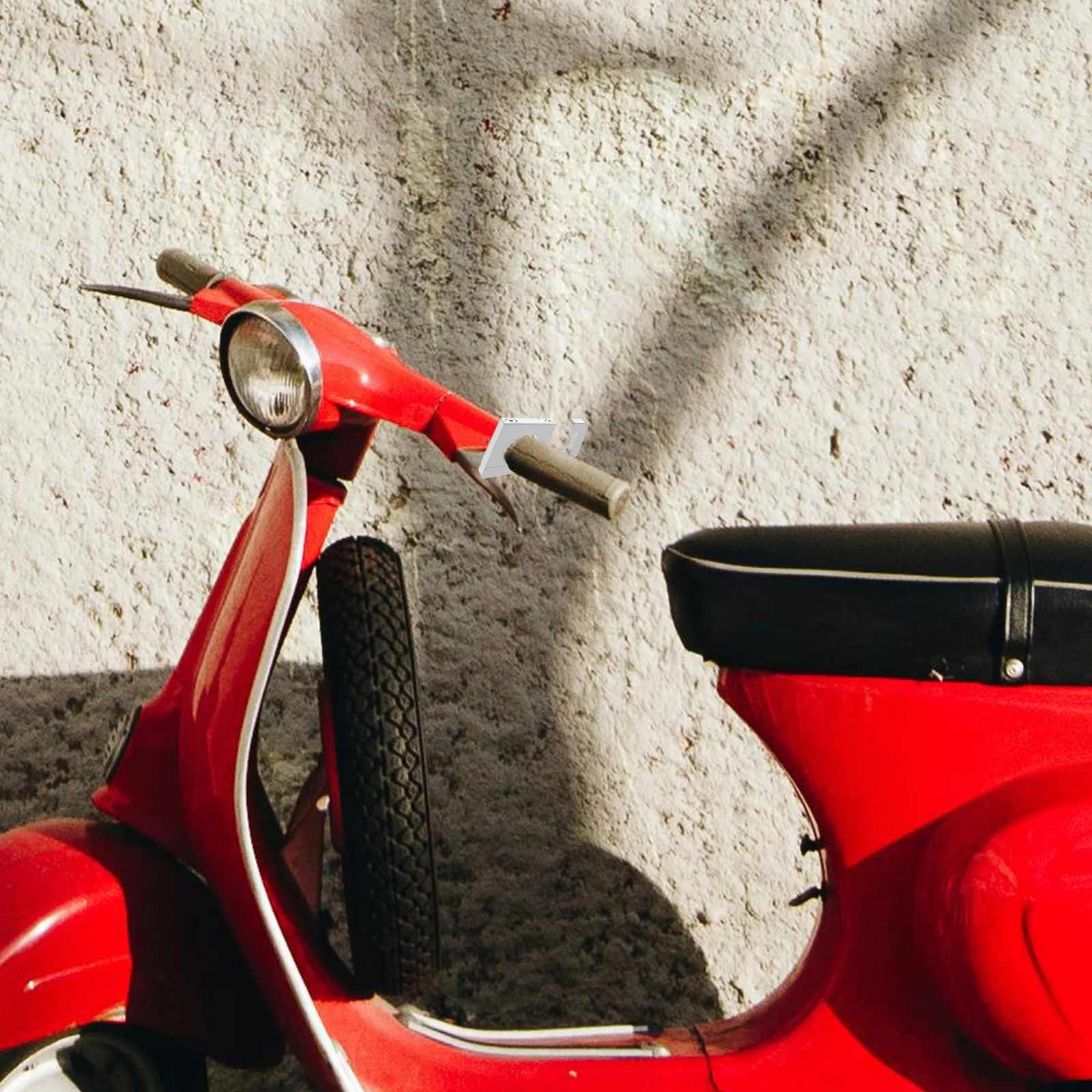 خطاف مقود الدراجة النارية من سبائك الألومنيوم الفضي المتين، مناسب عالميًا، حامل حقيبة سهل التركيب، تصميم أنيق للدراجات #5