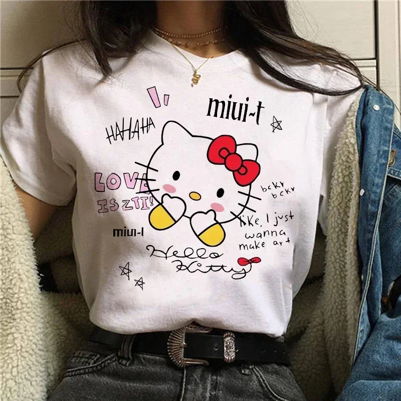 Fashion 90s Cute Kawaii Manga Y2k Japanese Anime T Shirt Women T-shirt Clothes Tshirt Short Sleeve Tops Tee