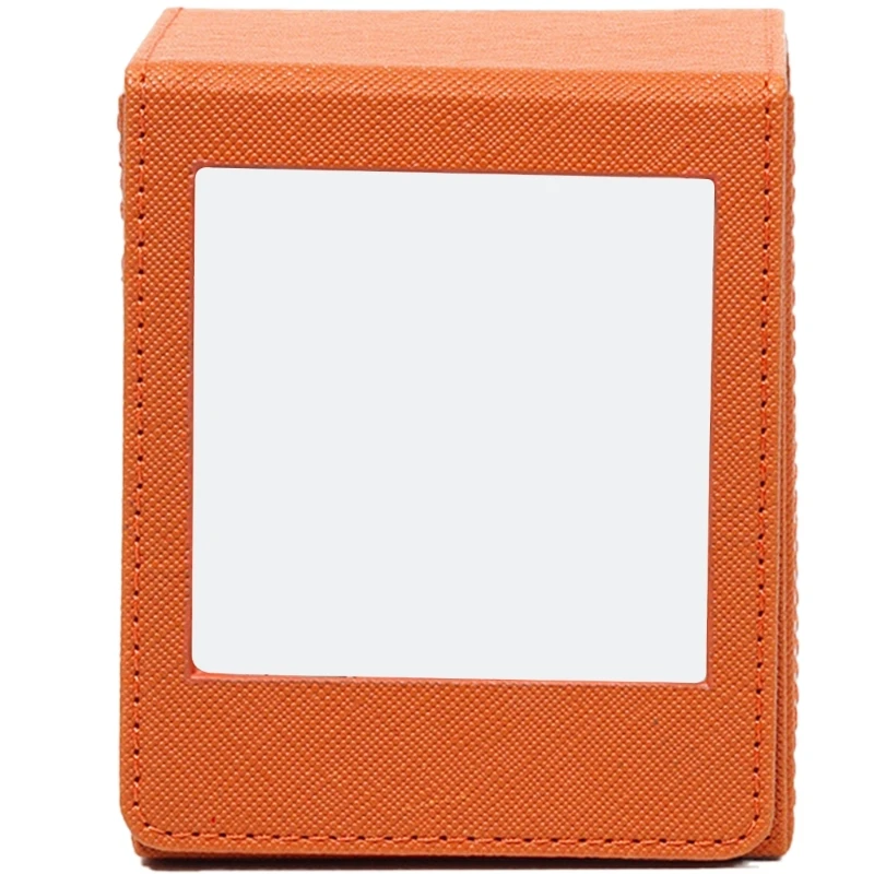 K1AA PVC Square Photo Display Case Photo Frame With Magnet Seal, Large Capacity for Cards and Prints Holder