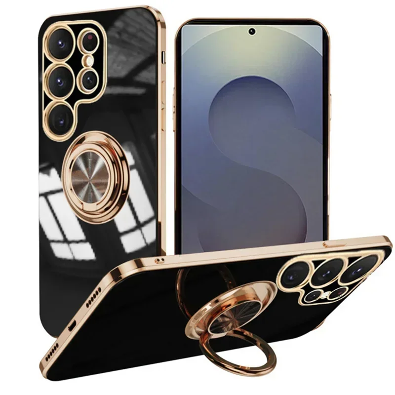 Ringhalter Handyhülle für Samsung Galaxy S25 S24 S23 S22 Ultra Plus S21 FE für Samsung A56 A36 A26 A16 A06 A55 A35 A15 Cover